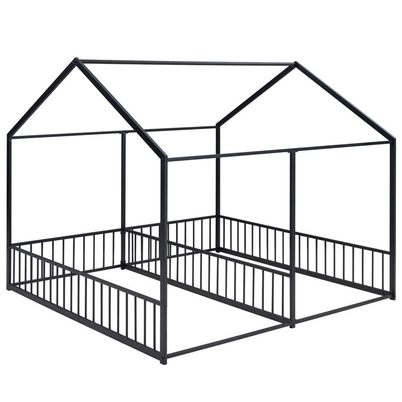 Metal Twin Size Platform Beds Two Shared Beds