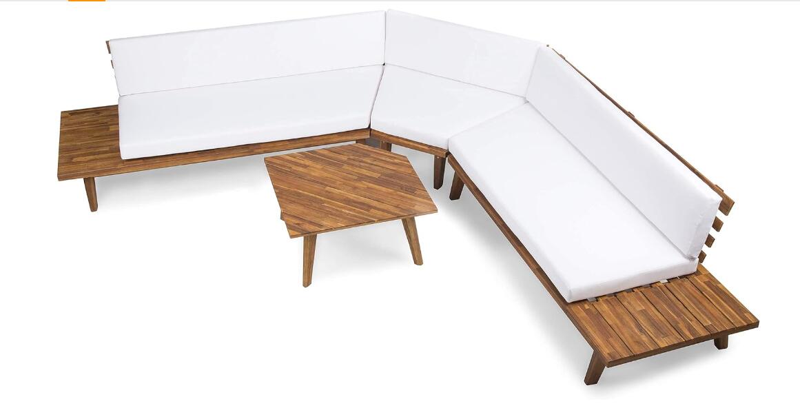[Ship to Canada Only] Hillcrest V Shaped 4-Piece Sofa Set
