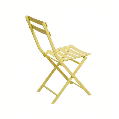 Set of 3 Patio Bistro Set Foldable Round Table and Chairs
