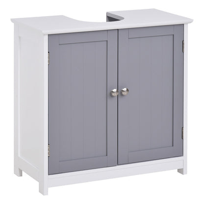 Pedestal Sink Storage Cabinet, Vanity Base Cabinet, Under Sink Bathroom Cabinet with U-shape Cut-Out and Adjustable Internal Shelf