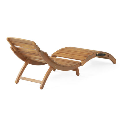 Lahana Wood Foldable Chaise Lounge