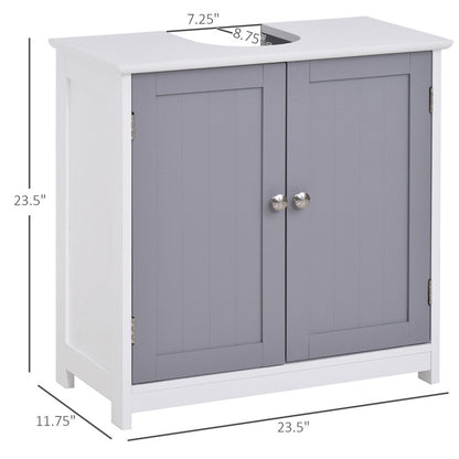 Pedestal Sink Storage Cabinet, Vanity Base Cabinet, Under Sink Bathroom Cabinet with U-shape Cut-Out and Adjustable Internal Shelf