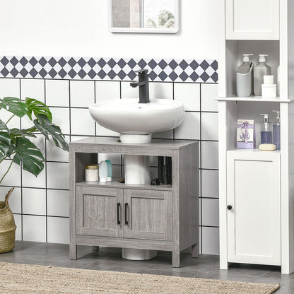 Bathroom Vanity with 2 Doors and Open Shelf