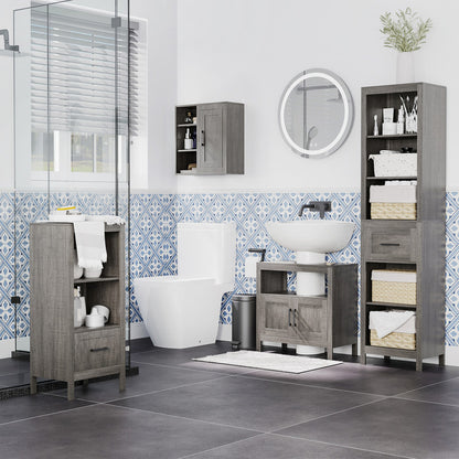 Bathroom Vanity with 2 Doors and Open Shelf