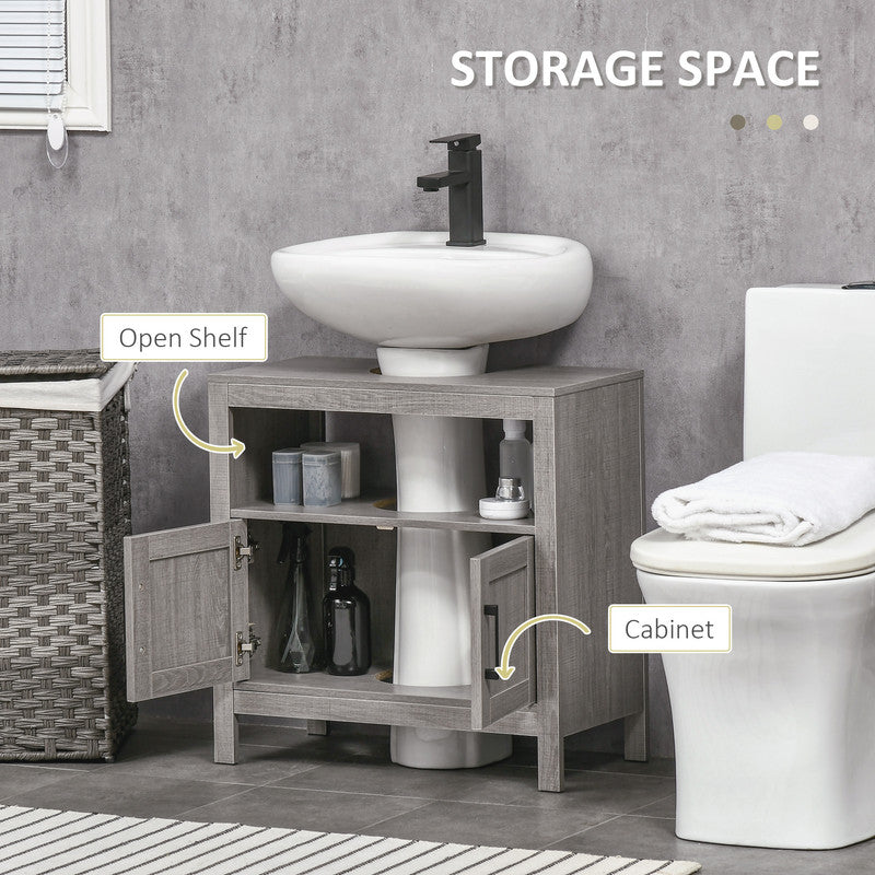 Bathroom Vanity with 2 Doors and Open Shelf