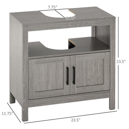 Bathroom Vanity with 2 Doors and Open Shelf