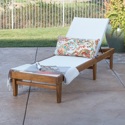 Sumland Chaise Lounge - White Mesh
