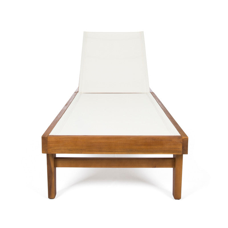 Sumland Chaise Lounge - White Mesh