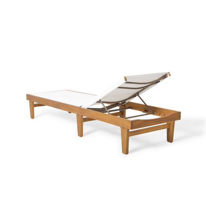 Sumland Chaise Lounge - White Mesh