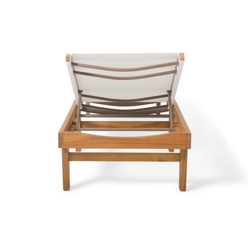 Sumland Chaise Lounge - White Mesh