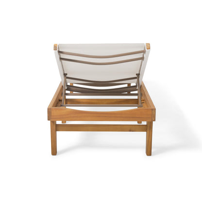 Sumland Chaise Lounge - White Mesh