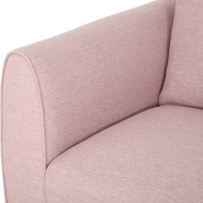 [Ship to Canada Only] Stylish and Comfortable Light Pink Fabric 2-Seater Sofa