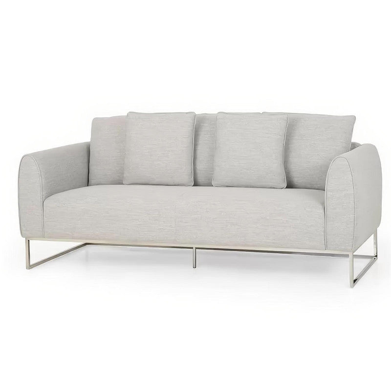 [Ship to Canada Only] Stylish and Comfortable Gray Fabric 2-Seater Sofa