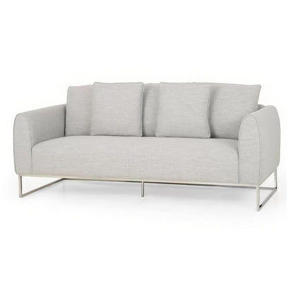 [Ship to Canada Only] Stylish and Comfortable Gray Fabric 2-Seater Sofa