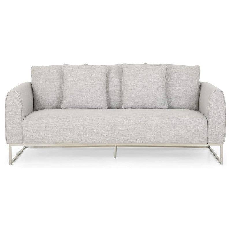 [Ship to Canada Only] Stylish and Comfortable Gray Fabric 2-Seater Sofa