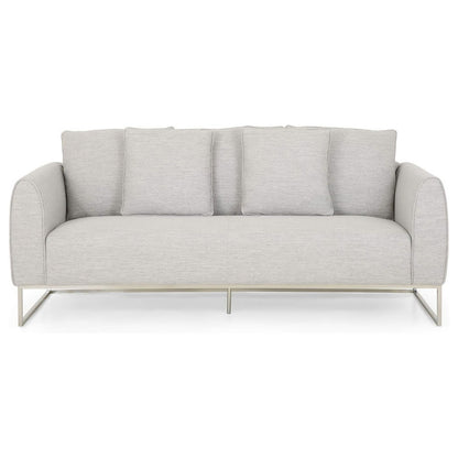 [Ship to Canada Only] Stylish and Comfortable Gray Fabric 2-Seater Sofa