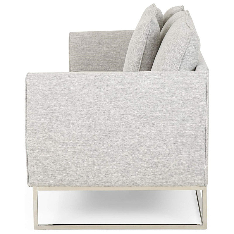[Ship to Canada Only] Stylish and Comfortable Gray Fabric 2-Seater Sofa