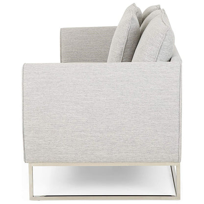 [Ship to Canada Only] Stylish and Comfortable Gray Fabric 2-Seater Sofa
