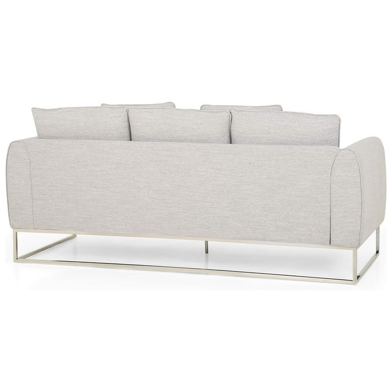 [Ship to Canada Only] Stylish and Comfortable Gray Fabric 2-Seater Sofa