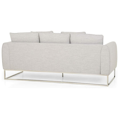 [Ship to Canada Only] Stylish and Comfortable Gray Fabric 2-Seater Sofa