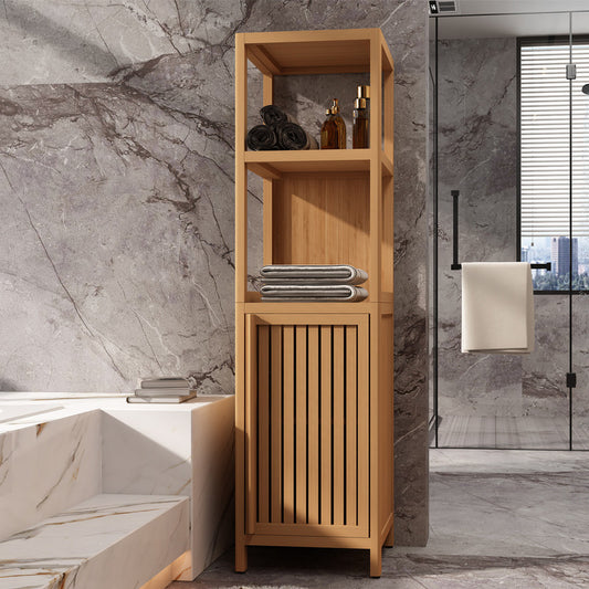 Bamboo Large Capacity Multifunctional Storage Cabinet