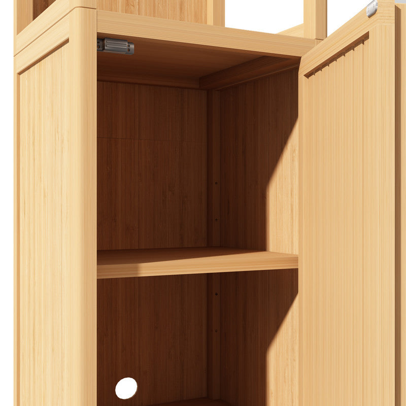 Bamboo Large Capacity Multifunctional Storage Cabinet