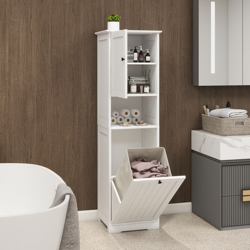One-Compartment One-Door Tilt-Out Laundry Sorter Cabinet