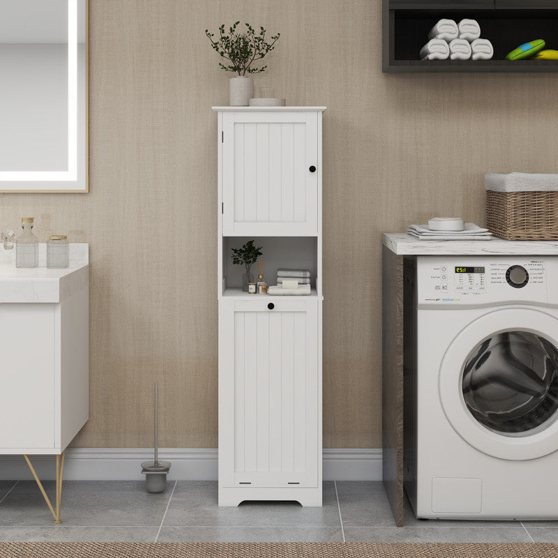 One-Compartment One-Door Tilt-Out Laundry Sorter Cabinet