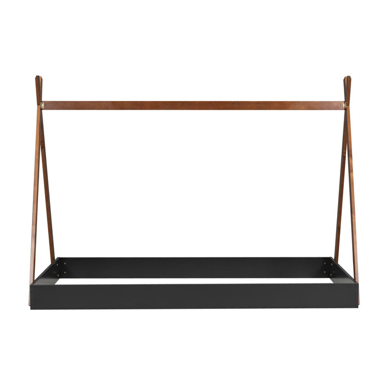Twin Size Tent Floor Bed with Triangle Structure