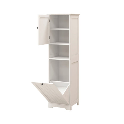 One-Compartment One-Door Tilt-Out Laundry Sorter Cabinet