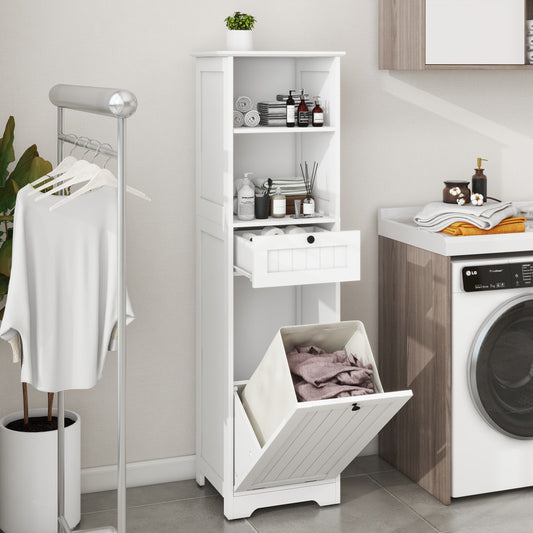 Tilt-Out Laundry Sorter Cabinet