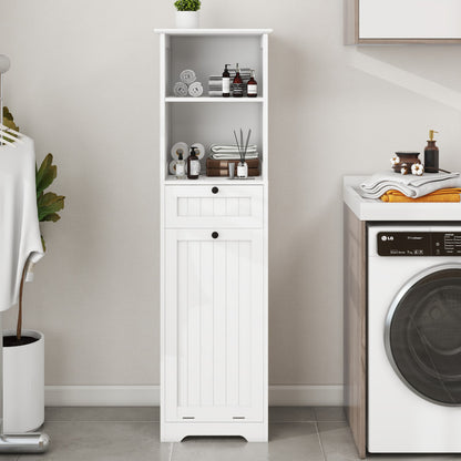 Tilt-Out Laundry Sorter Cabinet