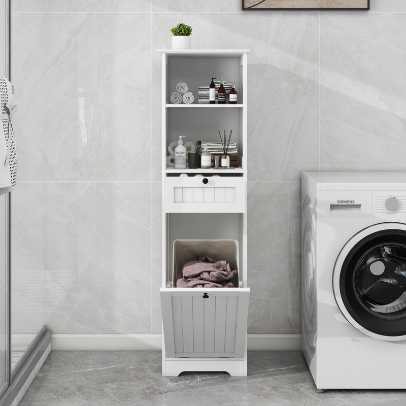 Tilt-Out Laundry Sorter Cabinet
