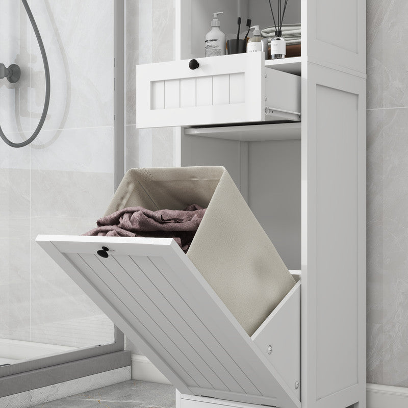 Tilt-Out Laundry Sorter Cabinet