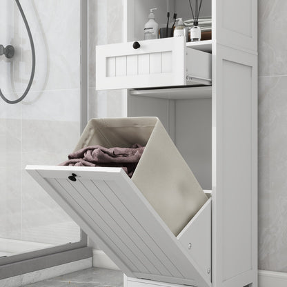 Tilt-Out Laundry Sorter Cabinet