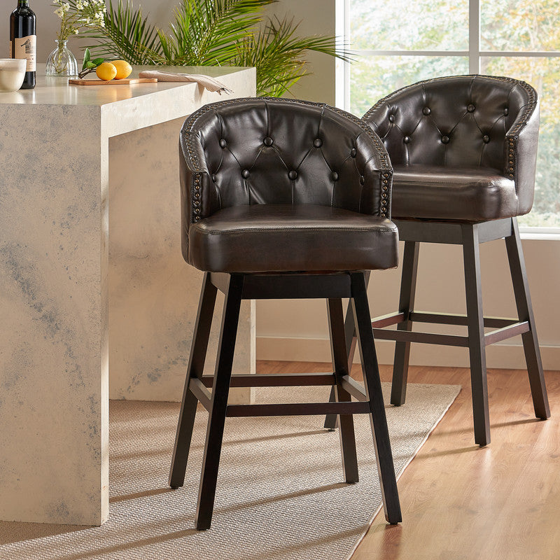 [Ship to Canada Only] Ogden Swivel Barstool (Set of 2)