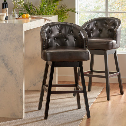 [Ship to Canada Only] Ogden Swivel Barstool (Set of 2)