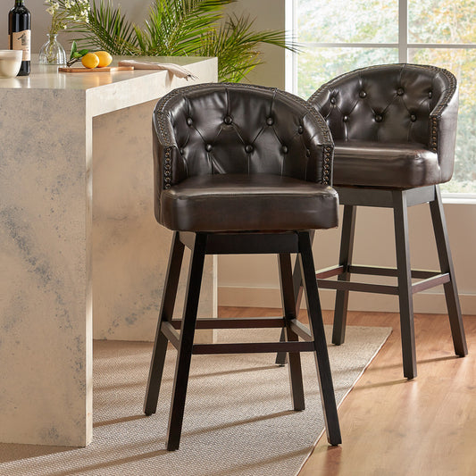 [Ship to Canada Only] Ogden Swivel Barstool (Set of 2)