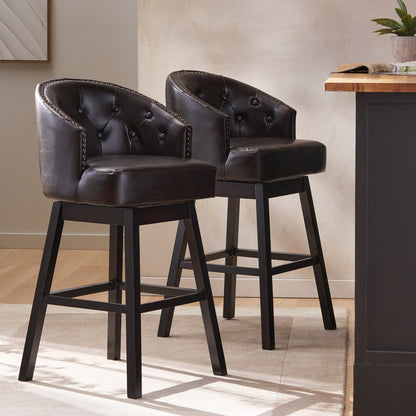 [Ship to Canada Only] Ogden Swivel Barstool (Set of 2)