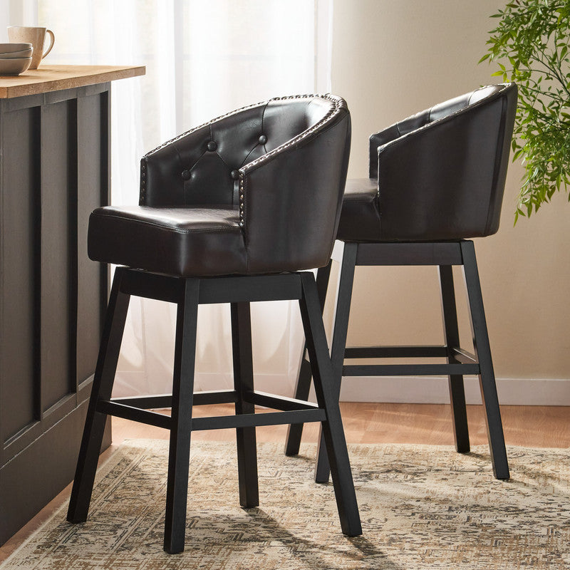 [Ship to Canada Only] Ogden Swivel Barstool (Set of 2)