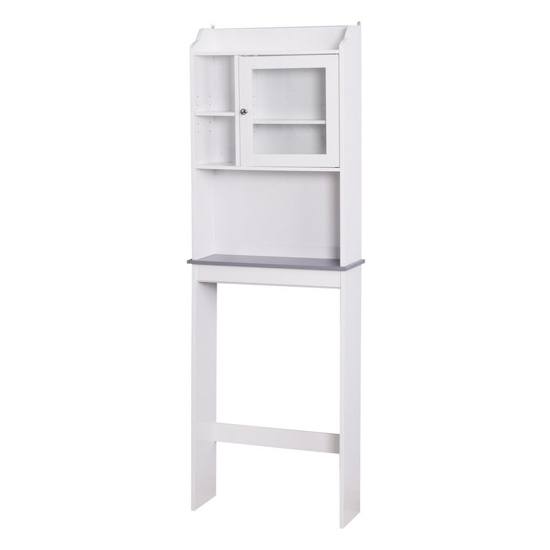 Modern Over The Toilet Space Saver Organization Wood Storage Cabinet