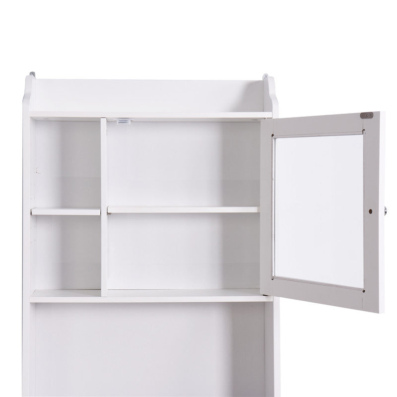 Modern Over The Toilet Space Saver Organization Wood Storage Cabinet