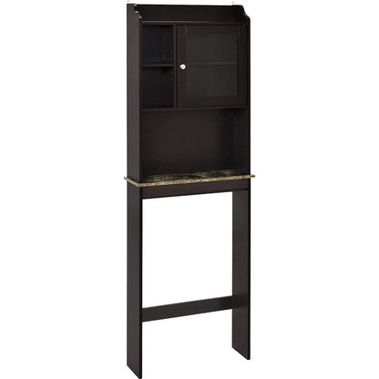 Modern Over The Toilet Space Saver Organization Wood Storage Cabinet