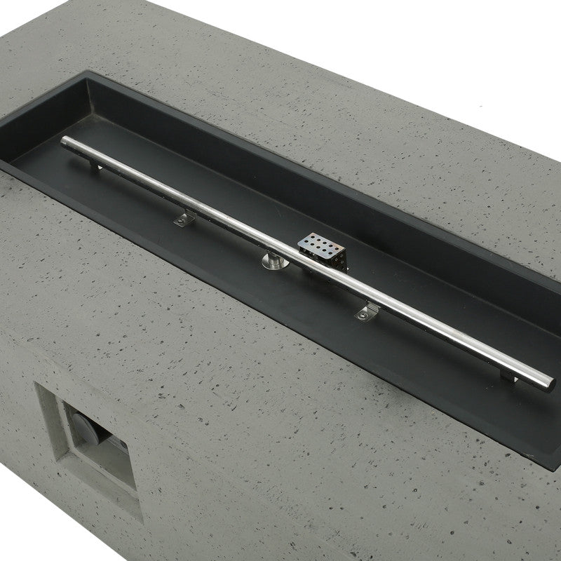 [Ship to Canada Only] 50000 BTU Rectangle Mgo Fire Table Tank Outside