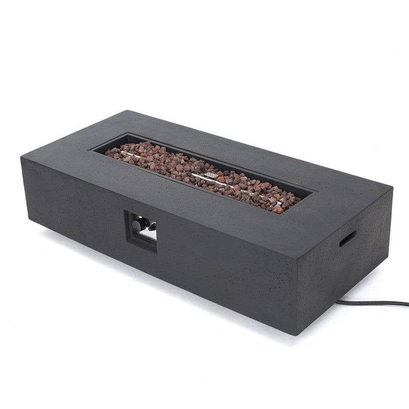 [Ship to Canada Only] 50000 BTU Rectangle Mgo Fire Table Tank Outside