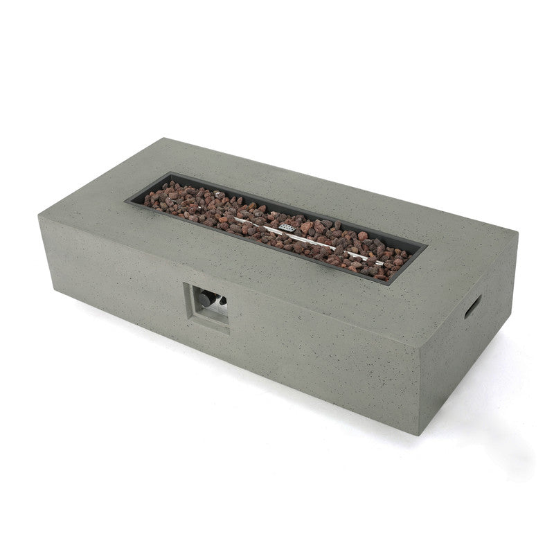 [Ship to Canada Only] 50000 BTU Rectangle Mgo Fire Table Tank Outside