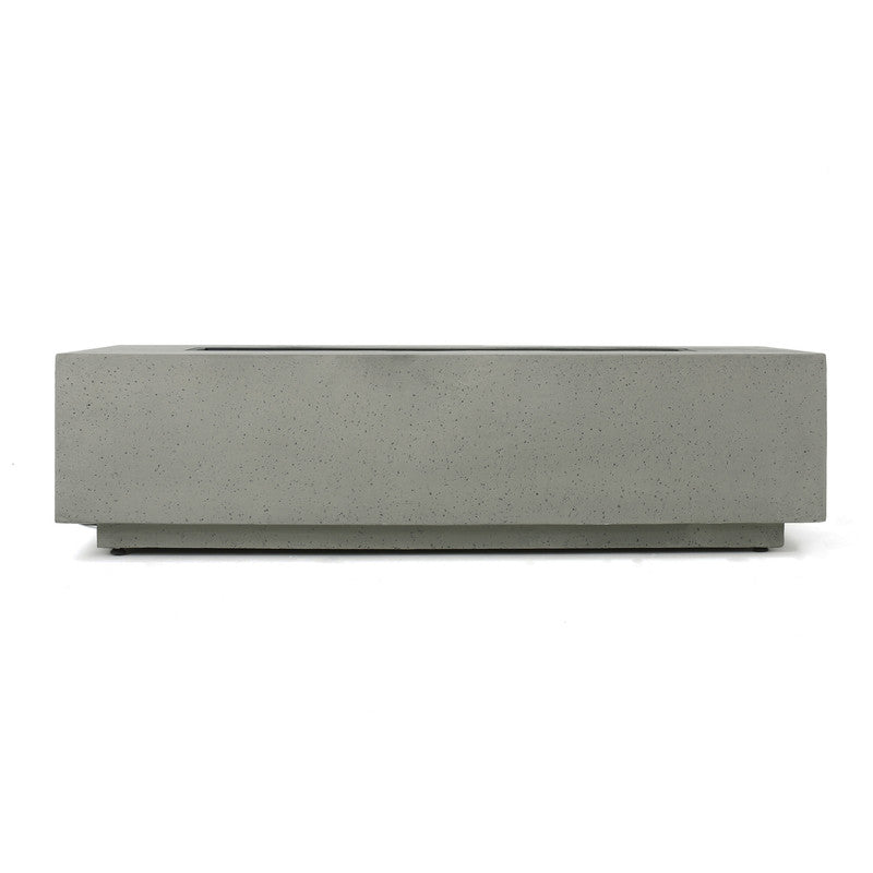 [Ship to Canada Only] 50000 BTU Rectangle Mgo Fire Table Tank Outside