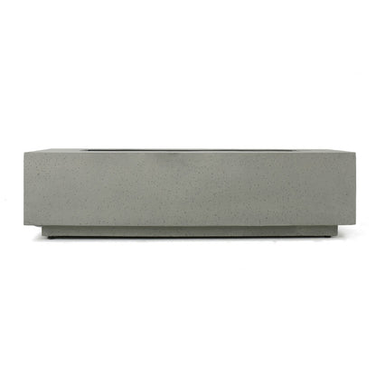 [Ship to Canada Only] 50000 BTU Rectangle Mgo Fire Table Tank Outside