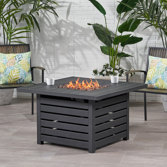 [Ship to Canada Only] Square Iron Fire Pit - 50000BTU