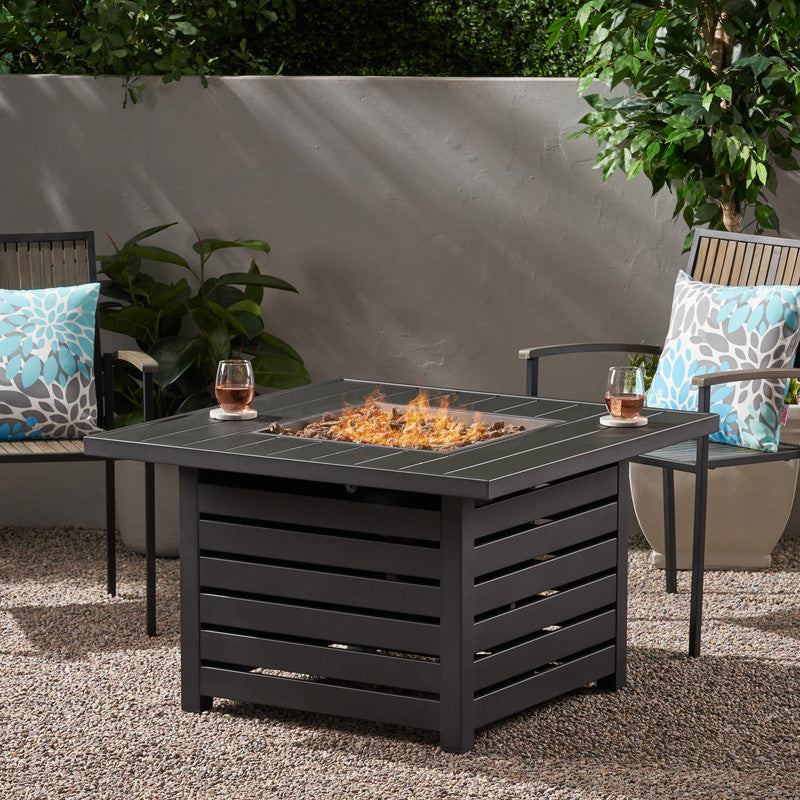 [Ship to Canada Only] Square Iron Fire Pit - 50000BTU